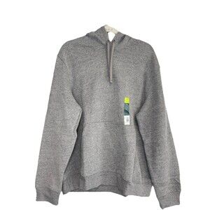 Tek Gear Hoodie Size Large Light Grey Ultrasoft Fleece Kangaroo Pouch Men's New